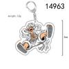 ONE PIECE Action Figures Luffy Chopper Roronoa Acrylic Key Chain Anime Peripheral Keyrings Bag Pendant Cosplay Jewelry Gift