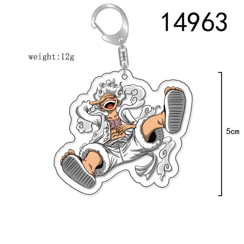 ONE PIECE Action Figures Luffy Chopper Roronoa Acrylic Key Chain Anime Peripheral Keyrings Bag Pendant Cosplay Jewelry Gift