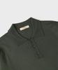 PANICALE Green Viscose Blend Polo Knit