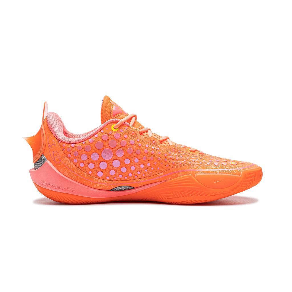 Men's Sneakers Li-Ning Wade 808 6 ULTRA Basketball Shoes Men's Low-top Fluorescent Melon Orange