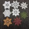 4 Pcs/Set Snowflakes Metal Cutting Die Snowflakes Embossing Script Die Stencils