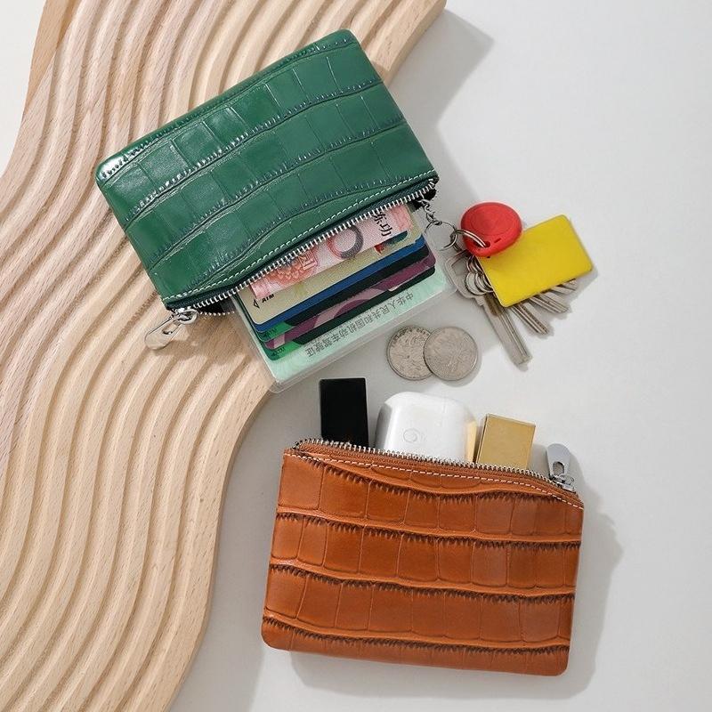 PU Leather Money Coin Purse New with Key Ring Waterproof Pocket Purse Zipper Large Capacity Credit Card Holder Women Wallet