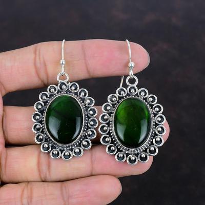 Green Fire Labradorite Earring Gemstone Earring Antique Jewelry 925 Sterling Silver Earring Handmade Jewelry Gift For Friend Stylish Earring