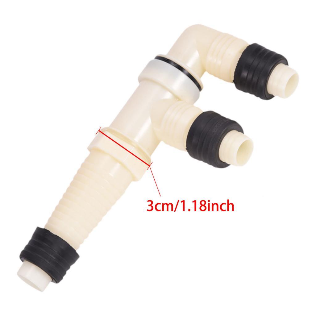 Floor Drain Adapter Sturdy Washing Machine Outlet Tee Joint Sewage Connector