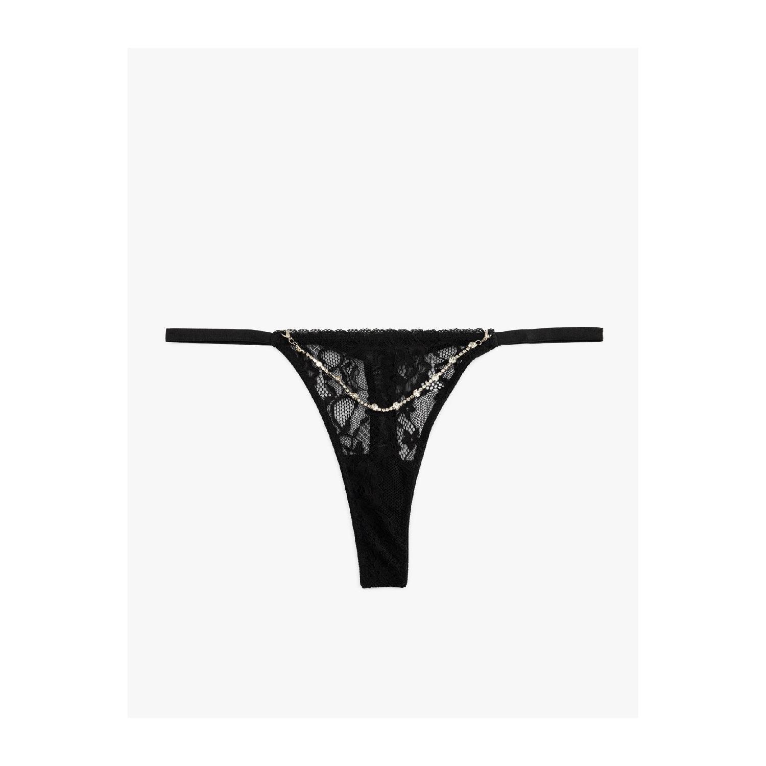 

Lace String Panties With Rubber Side Detail S