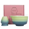 2-piece Matcha Tea Set, Japanese-style Ceramic Matcha Bowl, Natural Matcha Grains, Color Box Gift Box, Tea Ceremony