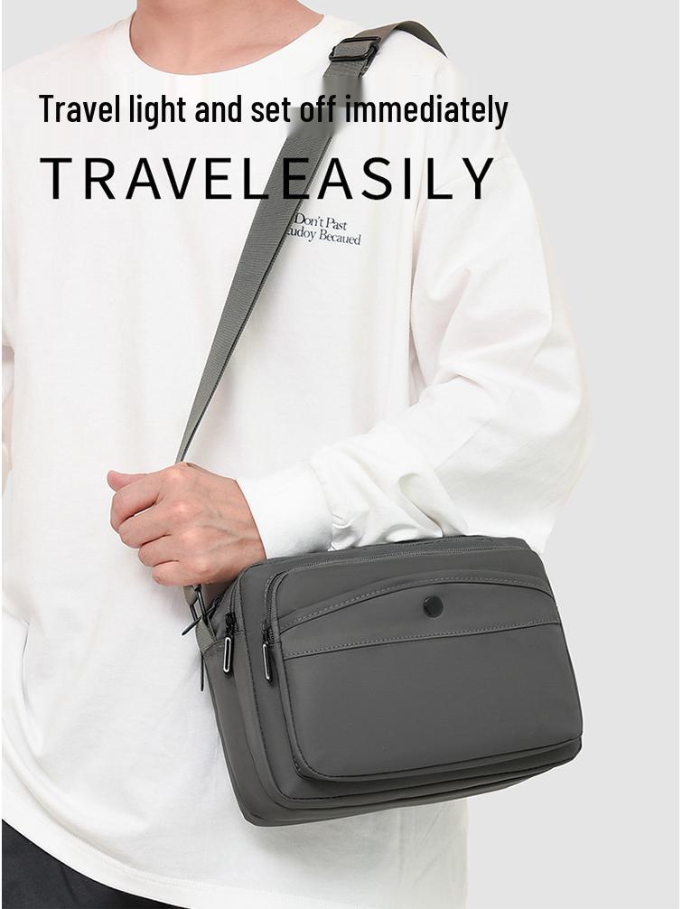 Men's Casual Oxford Cloth Crossbody Backpack for Daily Commute and Sport