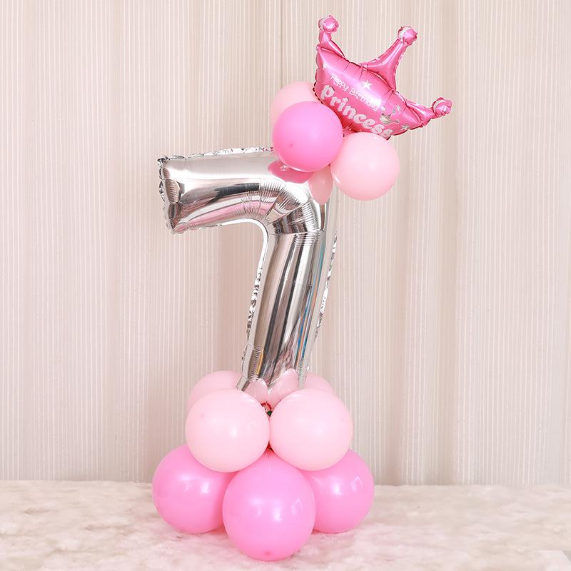2pcs Birthday Party Aluminum Balloon