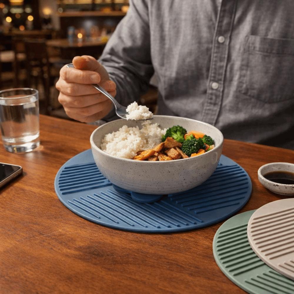 3PCS Soft Hot Insulation Pads Food-grade Pot Holder Practical Coasters  Dining Table