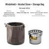 Windproof Mini Outdoor Camping Alcohol Stove with Solid & Liquid Fuel Compatibility