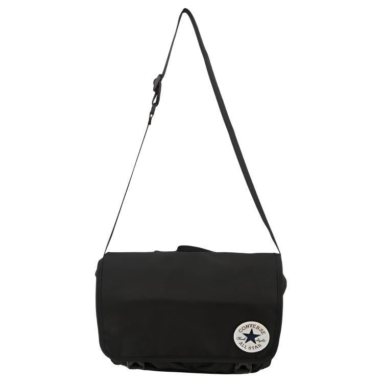 New Converse Polyester Messenger Bag, Shoulder Bag, Crossbody Bag Unisex Black UA5802-023