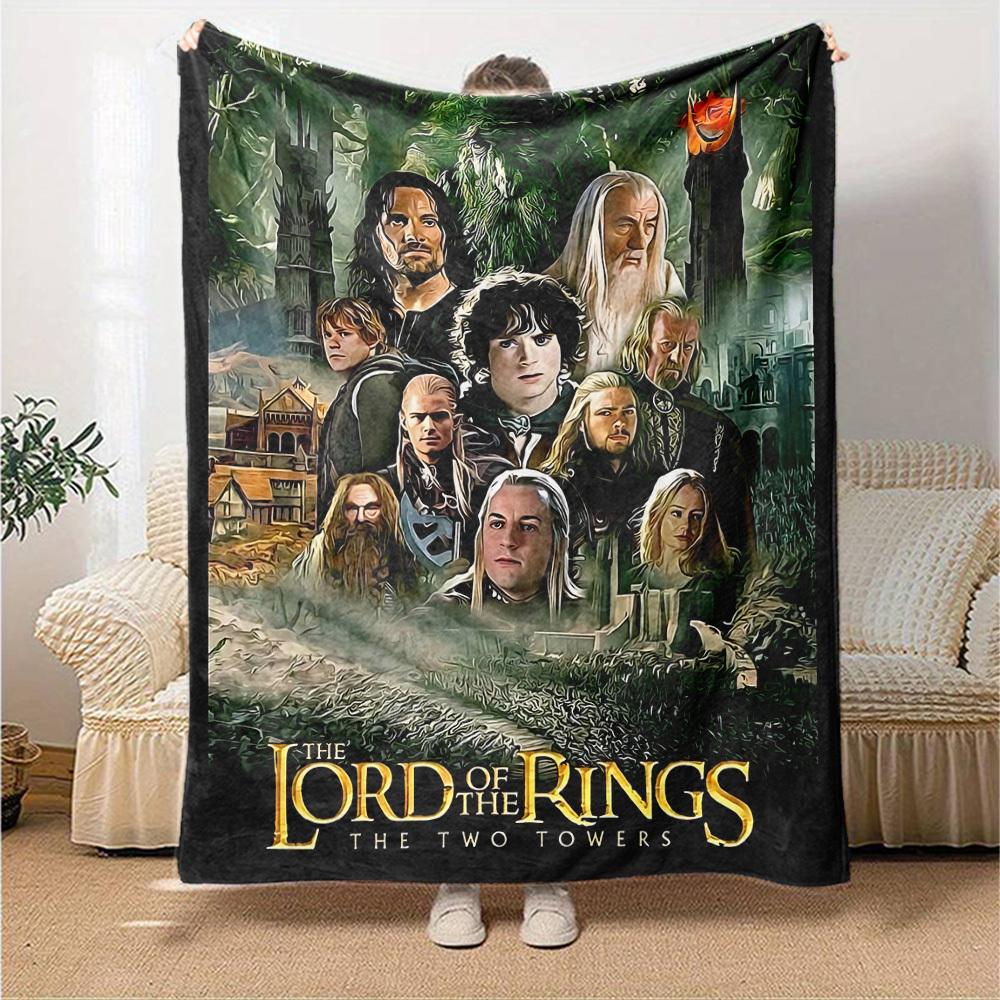 1pc Lord of the Rings Two Towers Flannel Blanket Soft Warm Throw for Home, Office, Travel, All-Season Cozy Bedding Gift L1406