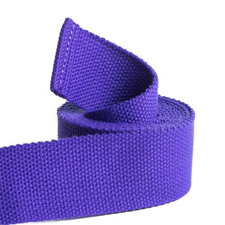Custom Logo Stretch Band Fitness Elastic Yoga Belt Cotton Yoga Strap