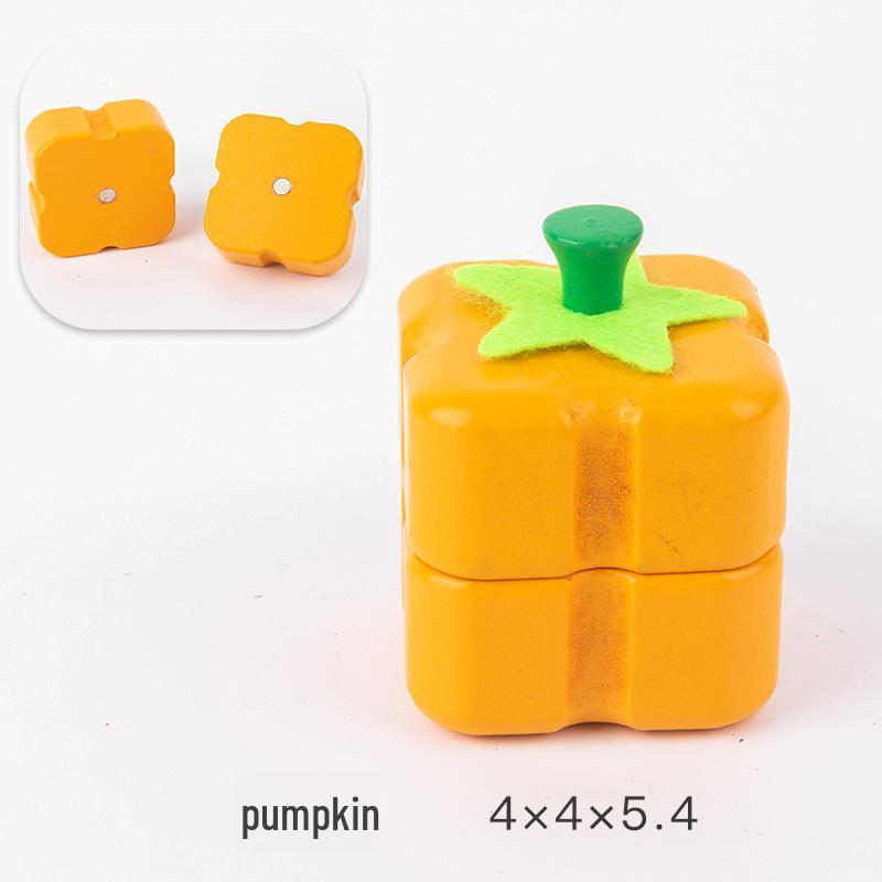 

Набор деревянных овощей и фруктов Qieqiele для малышей (1-3 года)