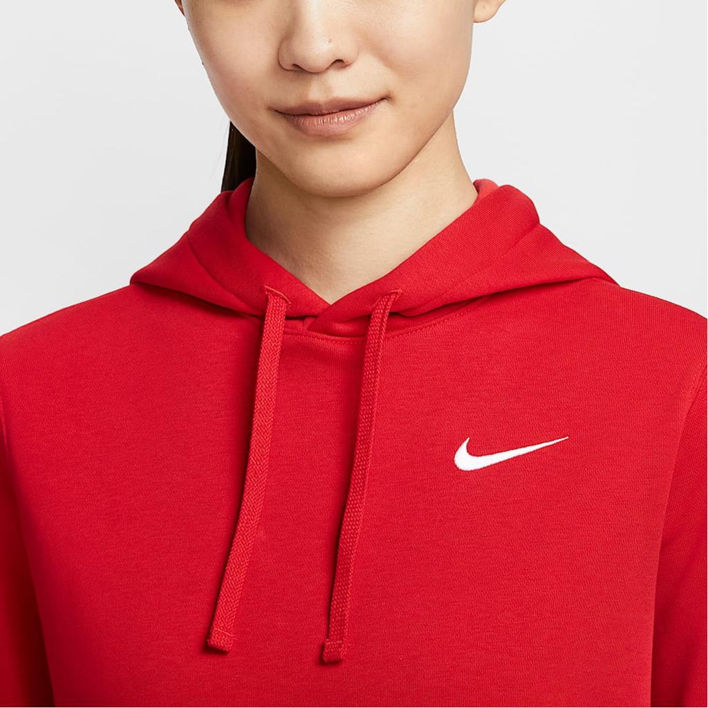 New Nike Club Sweatshirt Women's University Red IB8897-657