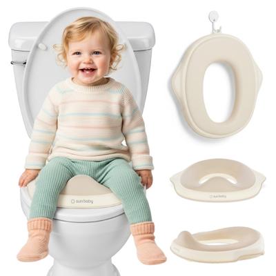 Nakładka Na Sedes Wc Dla Dzieci Antypoślizgowa Deska Na Toaletę Biały Beżowy Sun Baby