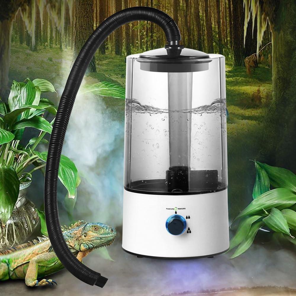 Reptile Humidifier 4L Pet Humidifier with Tube, Mist Humidifier for Pet Reptiles, Amphibians, Herps, Snakes and Turtles