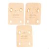 3Pcs 4 Holes Neck Plate Gaskets, Neckplates Portable Sturdy Maple Guitar Shims for Electric