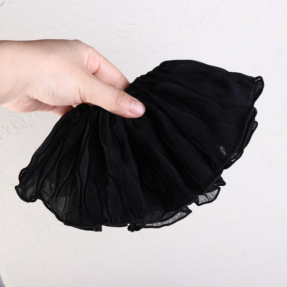 Hair Band Lace Mesh Cloth Flower Hair Tie Korean Style Headwear Women Scrunchies Wrinkle Hair Rope