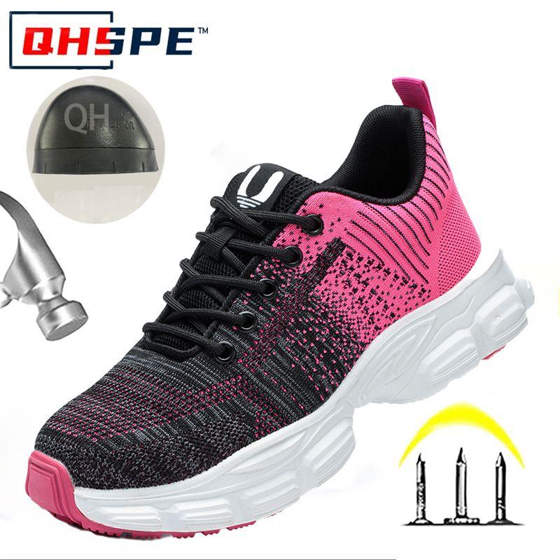 

Женская защитная обувь Женские рабочие защитные ботинки Стальной подносок Легкая обувь Защита от проколов Рабочие ботинки Дышащие рабочие кроссовки 42