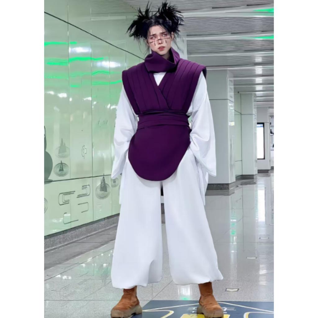 Anime Jujutsu Kaisen Cosplay Costume Choso Kaisen Top Vest Pants Uniform Outfit Anime Roleplay Suit Halloween Carnival Clothes