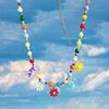 Summer Niche Handmade Color Dopamine Beaded Children's Fun Necklace Creative Cute Versatile Sweet Collarbone Chain