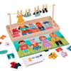 Wooden Kids Clothes Drying Dress-Up Puzzle Jigsaw Montessori Games Toys Thinking Games Educational Matching Sorting Toys Gifts