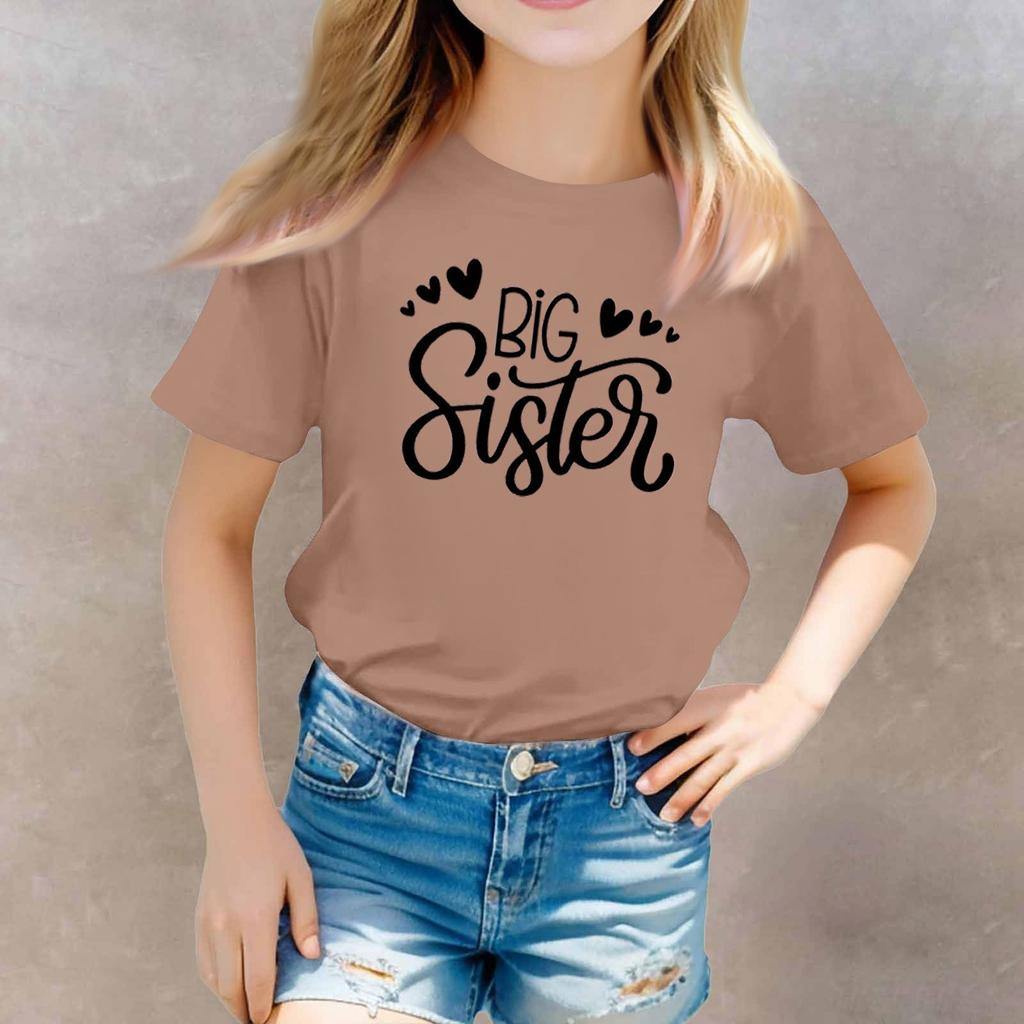 Toddler Girl Boy T-Shirts Kids Top Boys And Girls Printed Short Sleeved T-shirt