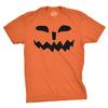 Herren Stachelzähne Kürbisgesicht Lustiges Herbst Halloween Gruseliges T-Shirt