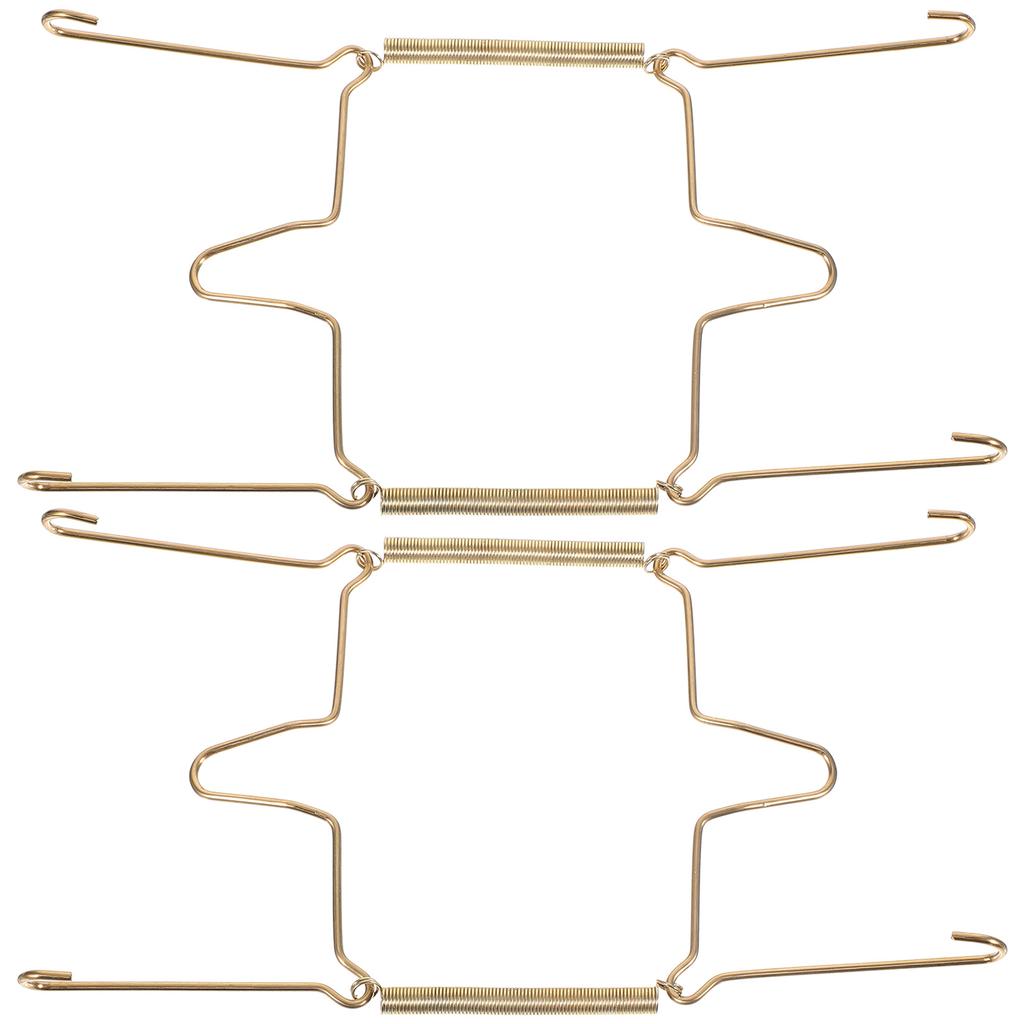 2 Stück Edelstahl U-förmige Federplattenhalter Unsichtbare Wandhaken Küchenteller-Display Wandaufhängung Heavy Duty