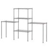 Metal Storage  Shelf Standing Rack Organization For Kitchen Microwave Oven Rack