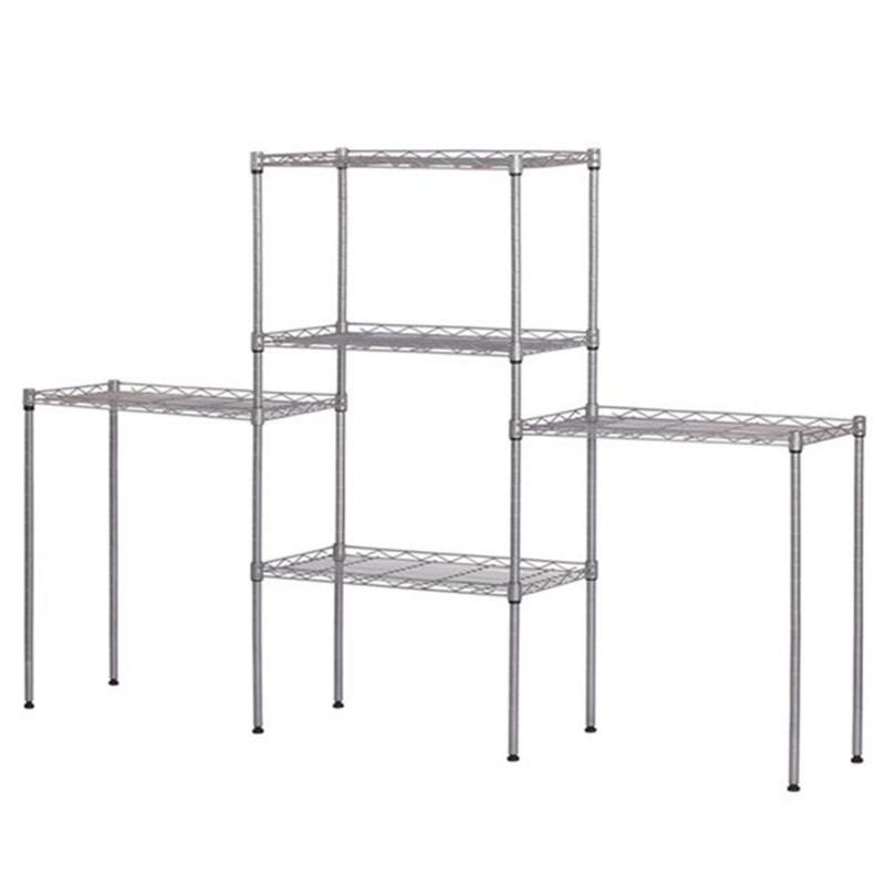 Metal Storage  Shelf Standing Rack Organization For Kitchen Microwave Oven Rack
