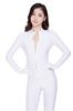 Smooth Knit Catsuit Covering Fingers and Toes Size [KN17-5H] (Women's L, White)