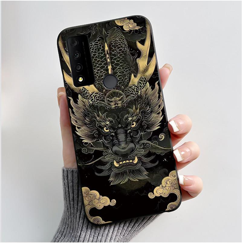 For TCL 30 XE 30 V 5G 30 XL Case Luxury Cute Cool Black Silicone Back Cover For TCL 30XE 30V 30XL Phone Cases TCL30XE Etui Funda