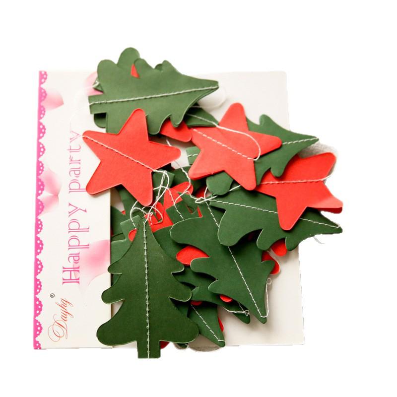 Christmas Hanging Paper Flower Curtain for Windows and Doors