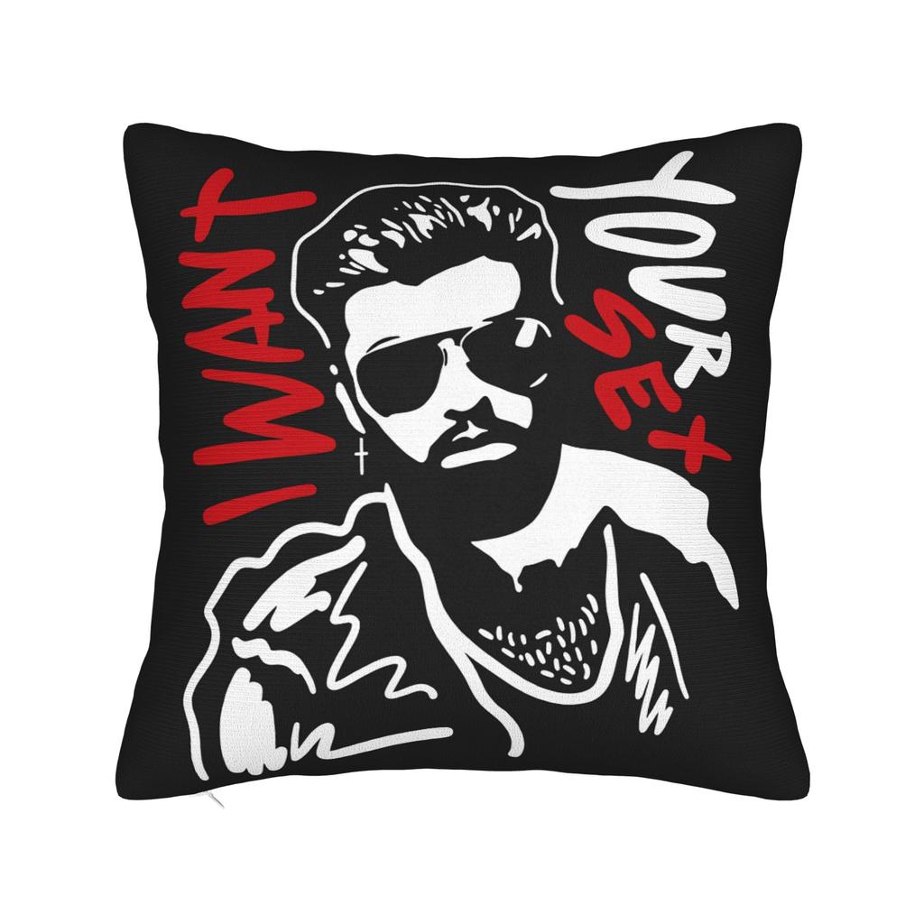 Pillow Case Singer George Michael Soft Pillow Cover For Sofa Car Home Decor Funny Pillowcases