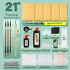 Wei Zhuang Calligraphy Gift Set: Brushes, Ink, Paper, Inkstone & Seal