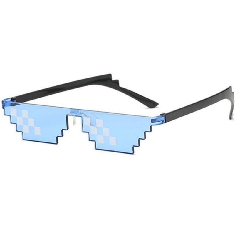 Funny Thug Life Sunglasses Pixelated Men Women Brand Party Eyeglasses Mosaic Vintage Eyewear Unisex Gift Toy Glasses Kids Gift