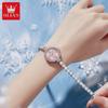 OLEVS Volle Diamant Quarzuhren Damen Luxus Elegantes Armband Armbanduhr Wasserdicht Damen Kleid Armbanduhr
