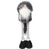 Christmas Elf On Telescope, Black, 90 Cm with Long Hat