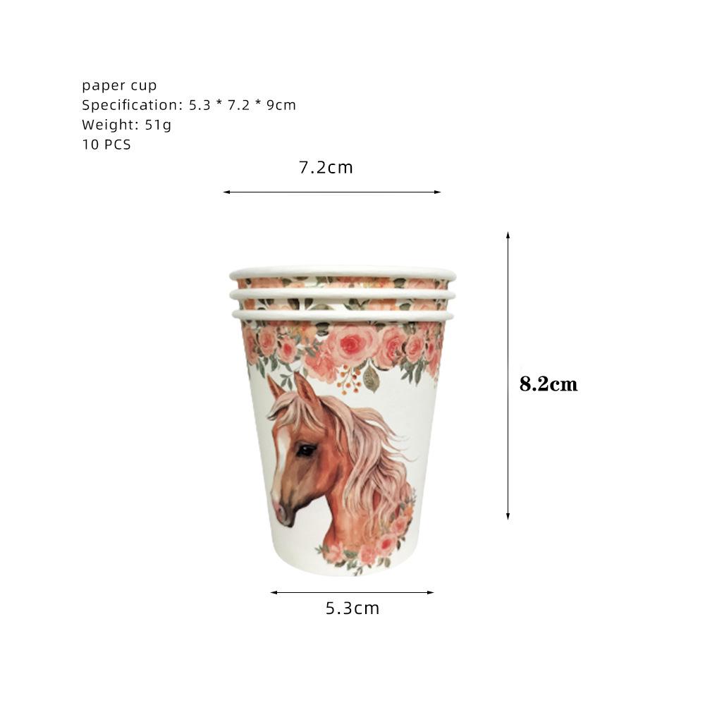 Födelsedagsdekorationer med tema galopperande häst: Tecknade Ballonger & Tårtdekorationer