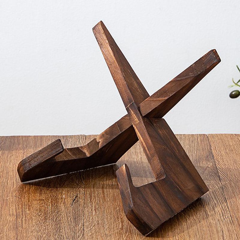 Wooden Cookbook Holders Document Tablet Reading Record Display Stand Photo Frame Bracket Home Kitchen Cookware Storage Rack