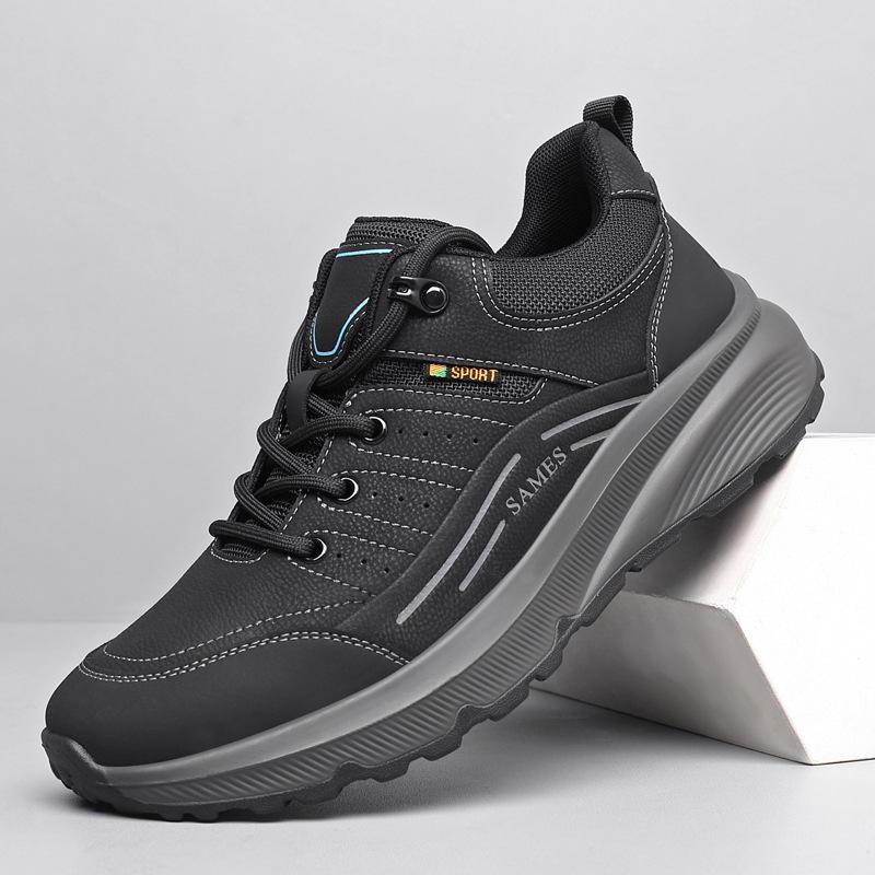 

Мужская обувь осень 2024 года, новая повседневная обувь, мужская спортивная обувь для бега, мужские кроссовки с мягкой подошвой для бега среди молодежи 44 чёрный