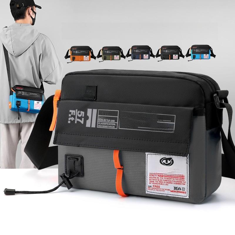 Mens Crossbody Bag With Nylon Material Lightweight Casual For Commuting And Travel
