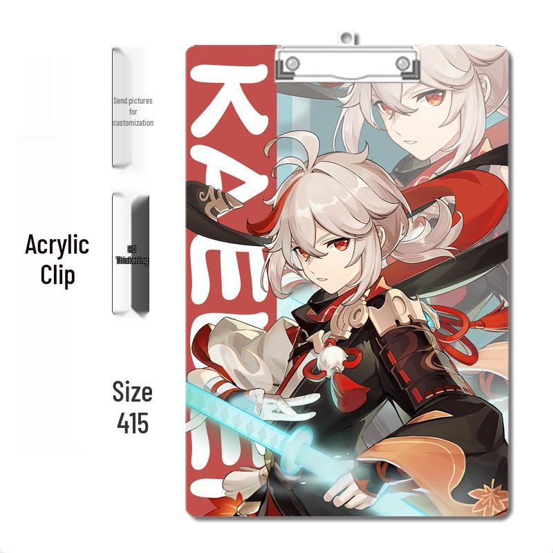 Anime Style Acrylic Clipboard and File Folder with Thickened Writing Pad