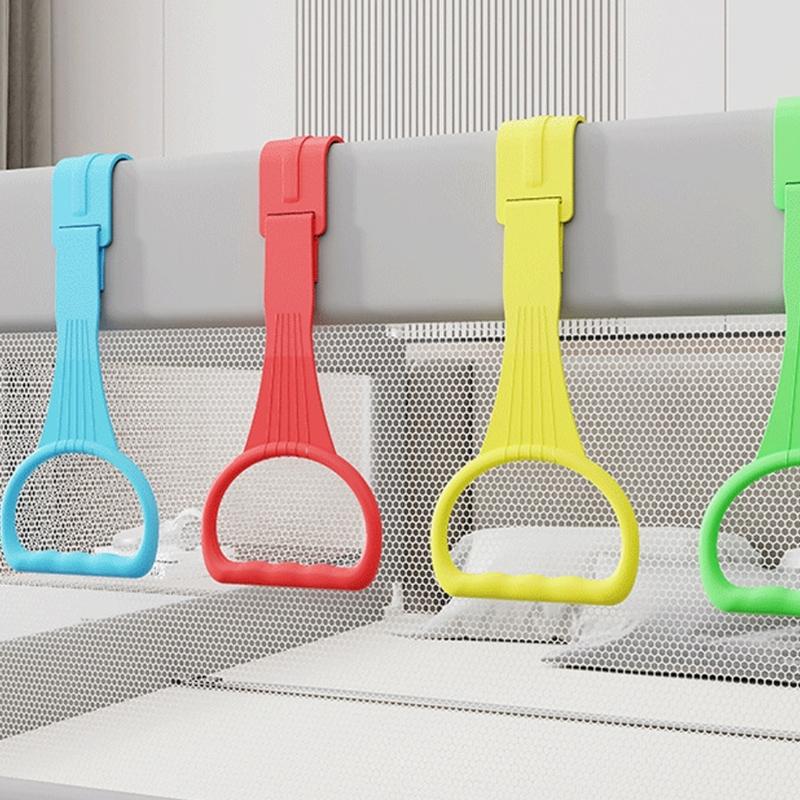 Baby Playpen Pull Up Rings Set of 4Pcs for Early Walking Practice and Motor Skill Enhancement with Bright Color
