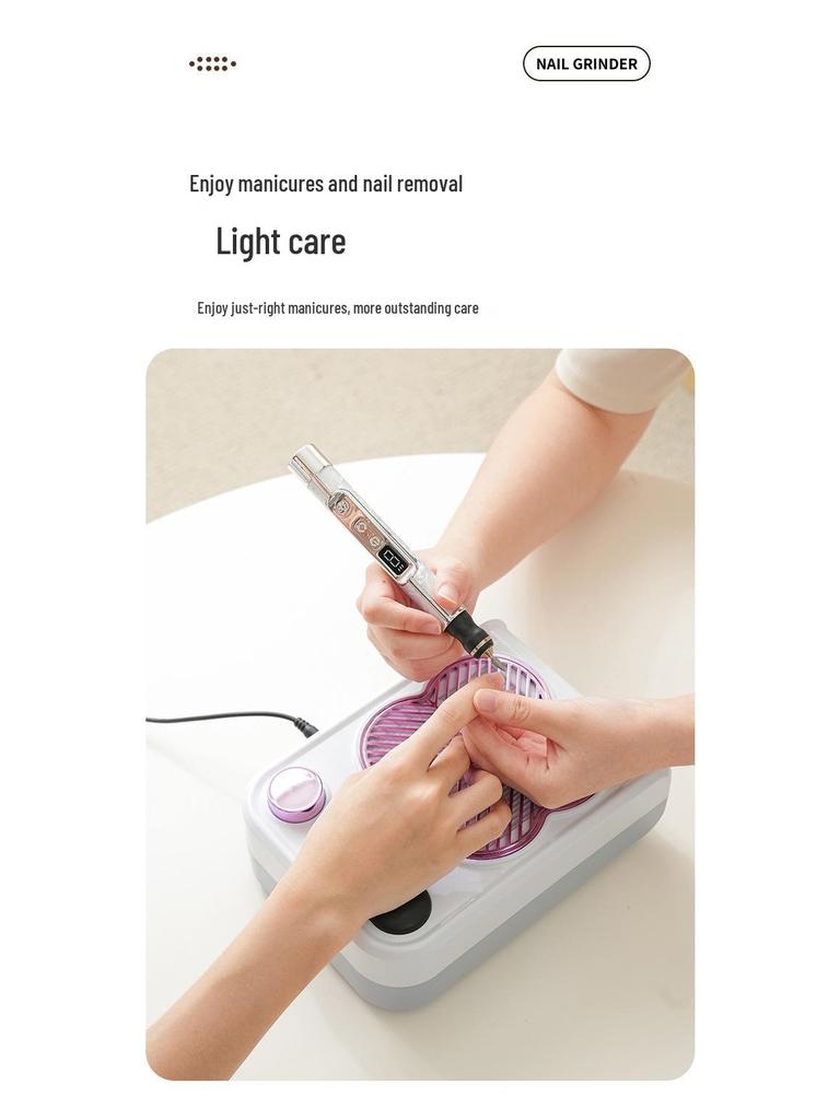 2-in-1 Elektrischer Nagelknipser & Polier-/Härtungs-LED-Lampe