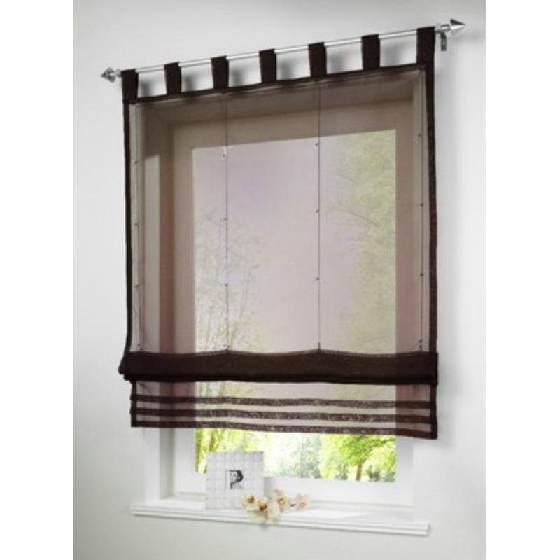 

Подвесная римская штора, подъемная штора, кухонная, для кабинета, для балкона, плавающая штора, штора-экран для окна, Ht-006B 60Cm * 155cm height темно-коричневого