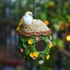 Garden Decoration Parrot Outdoor Bird House Warm Bird Nest Hanging Resin Ornaments