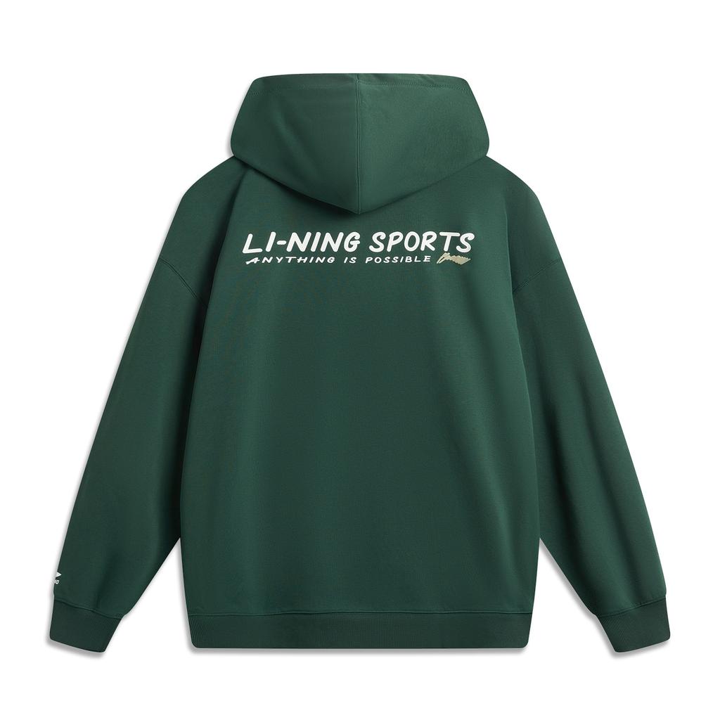 Li Ning Sports Life Collection Sweatshirt Unisex Dark Green AWDUA39-3